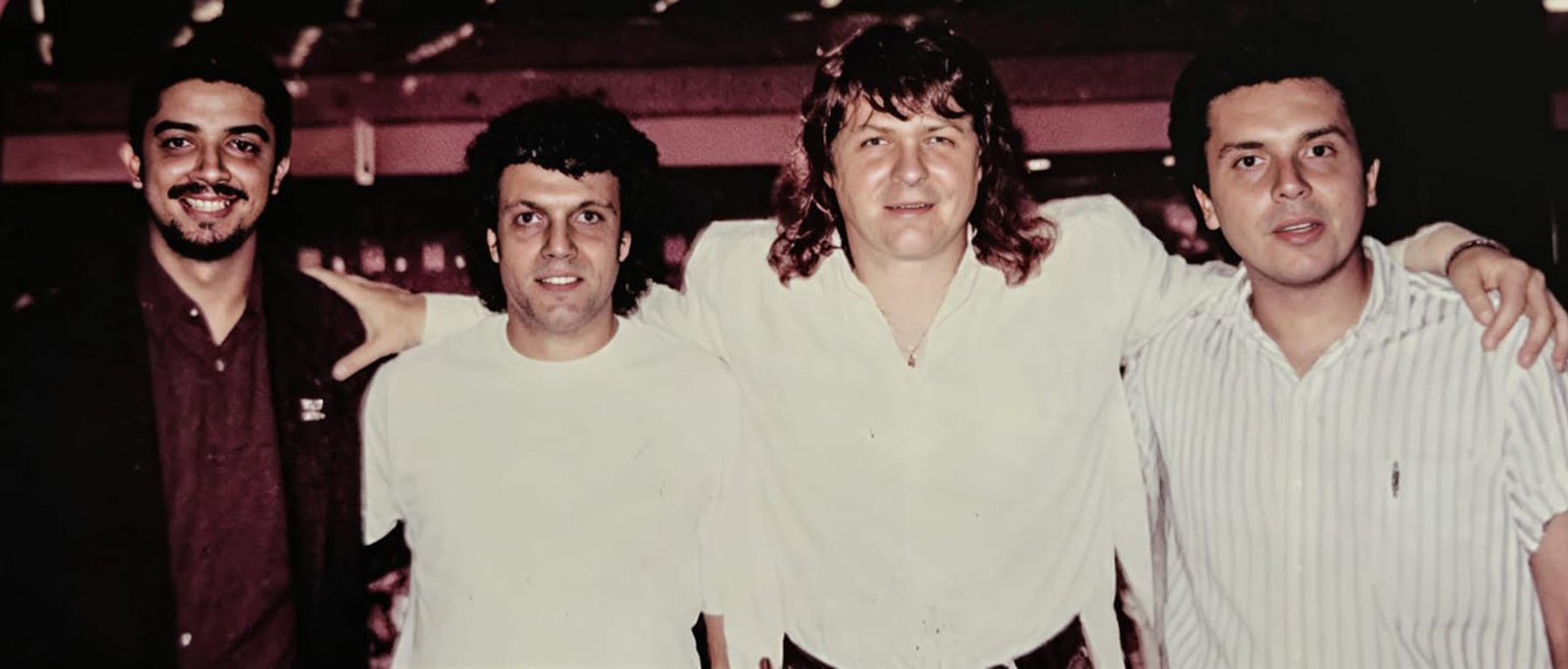 Victor Biglione, João Baptista, Magno Alcântara e Zé Lourenço em Montreux, 1995